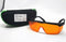WDS Glasses Eye Protector Lab Work Orange Lens Light Blocking Anti Led Anti Fog Green Case